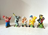 Set 5 figurine colectie Lurchi and Friends Salamander vintage cauciuc 1970 Germania jucarii publicitare rare