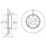 Disc frana CHEVROLET LACETTI (J200) (2003 - 2016) KRIEGER 0950004305