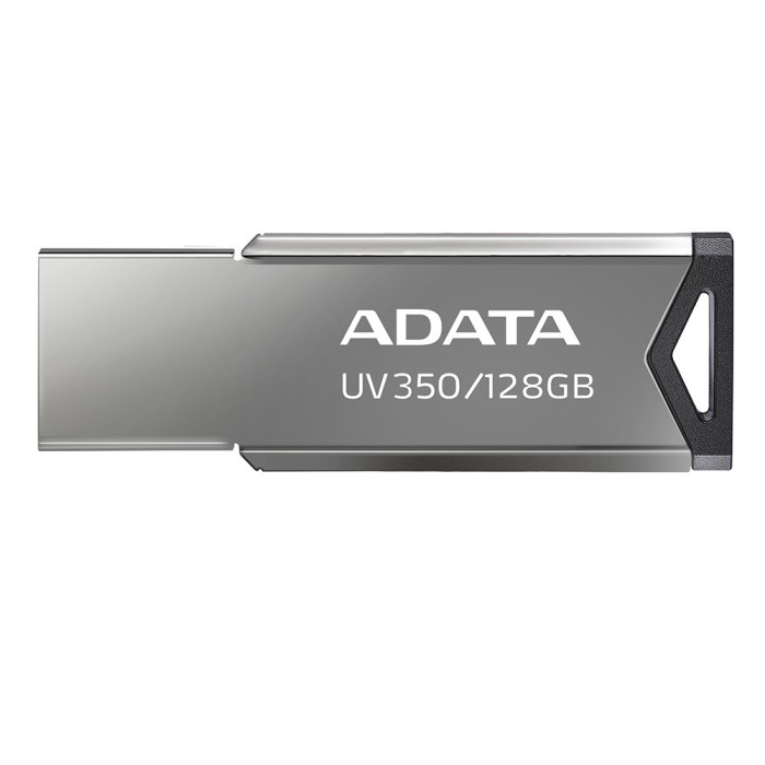 Adata - Memory Stick (AUV350-128G-RBK) - USB 3.2 FlashDrive, 128GB, 90/40MB/s - Silver