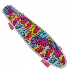 Skateboard cu lumini - 22 55 cm Cruiser Mini Penny Board - OMG foto