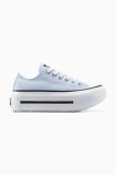 Converse teniși Chuck Taylor All Star Lift Double Stack culoarea albastru, A16285C