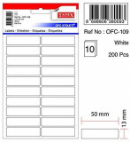 Etichete Autoadezive Albe, 13 X 50 Mm, 200 Buc/set, Tanex