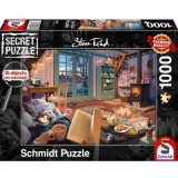 Puzzle 1000 piese, Steve Read - Secret Puzzles - In casa de vacanta, Schimdt