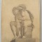 Adamo Scultori &quot;Studiu dupa Michelangelo&quot; gravura cca 1547-1587