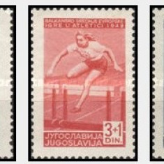 Iugoslavia 1948 - Sport, jocurile balcanice, serie neuzata