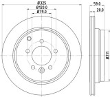 Disc frana LAND ROVER RANGE ROVER SPORT (LS) (2005 - 2013) KRIEGER 0950004125