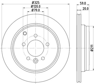 Disc frana MERCEDES S-CLASS (W221) (2005 - 2013) KRIEGER 0950004125 foto