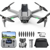 Drona HS440G cu Telecomanda, Camera 4K, WiFi 5G, GPS, Retur Automat, EIS, Follow Me, Autonomie 24 min, Pliabila, USB, Geanta, Gri