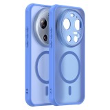 Husa Asteroid GSM HaloFrost II MagSafe pentru Xiaomi 17 Ultra, Albastru, Protectie Avansata