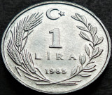 Cumpara ieftin Moneda 1 LIRA - TURCIA, anul 1985 * cod 2788 = UNC, Europa, Aluminiu