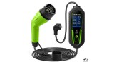 &Icirc;ncărcător Qoltec pentru mașini electrice EV și hibride 2-&icirc;n-1 Tip 2 reglabil | 3.5kW | 230V | SCHUKO 16A | Wi-Fi | Tuya | Smart Life | LCD | 5m