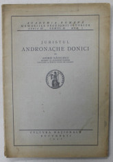 JURISTUL ANDRONACHE DONICI de ANDREI RADULESCU , 1930 foto