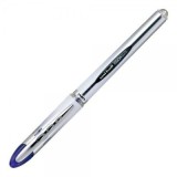 Roller Uni-ball Vision Elite UB-200, 0. 8mm, corp gri, detalii in culoarea scrisului albastru