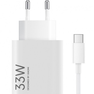 Incarcator Retea Cu Cablu USB-C Xiaomi, 33W, 3A, 1 x USB-A, Alb BHR9956EU foto