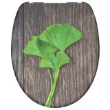 SCH&Uuml;TTE Scaun de toaleta cu &icirc;nchidere silentioasa &quot;GINKGO &amp; WOOD&quot; GartenMobel Dekor, vidaXL