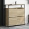 Gossi pantofar cu 4 sertare rabatabile, stejar sonoma, 100x34x112 cm