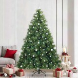 vidaXL Brad de Crăciun artificial cu 300 LED Verde 240 cm PE și PVC 3397814
