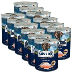 Happy Dog Lachs Pur Norway - 12 x 800 g / somon foto
