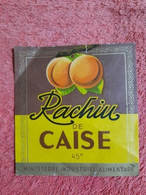 Eticheta Rachiu de caise, perioada comunista foto