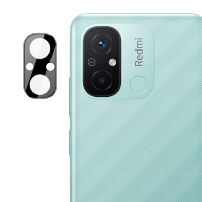Folie Camera pentru Xiaomi Redmi 12C - Techsuit Full Camera Glass - Black foto