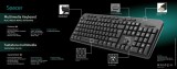 Tastatura Spacer 104+11 USB anti-spill