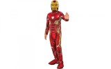 Costum Iron Man Deluxe Classic pentru baieti 130-140 cm 8-10 ani