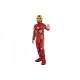 Costum Iron Man Deluxe Classic pentru baieti 130-140 cm 8-10 ani