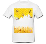 Cumpara ieftin Tricou &quot; Bees and honey drawing &quot;