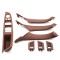 Set 4 manere + 3 ornamente usi interioare, potrivite BMW Seria 5 F10 F11 - Maro