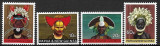 Papua Noua Guinee 1968 - Folclor 4v.neuzat,perfecta stare(z), Nestampilat