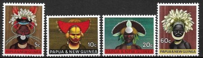 Papua Noua Guinee 1968 - Folclor 4v.neuzat,perfecta stare(z) foto