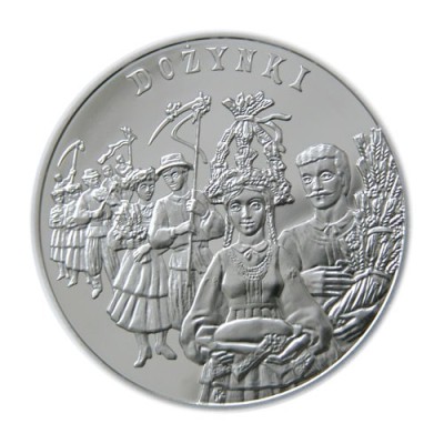 Polonia 20 zloti 2004 Festivalul Recoltei Proof Argint .925 28,28 g foto