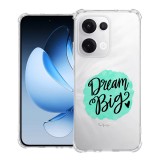 Husa antisoc pentru oppo reno13, airbag pro, clear, dream big