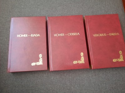 HOMER ILIADA,ODISEEA,ENEIDA- LEGATE DE LUX foto