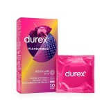 Prezervative cu striatii Durex Pleasuremax, 56 mm, 1 cutie x 10 buc