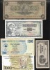Set 5 bancnote de prin lume adunate (cele din imagini) #324