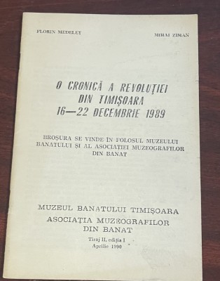 O cronică a Revoluţiei din Timişoara, ediţia I, aprilie 1990 foto