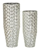 Mauro Ferretti Suport Vaze Set 2 Bucati Din Metal Argintiu cm &Oslash; 37X92X-32X75 | Aosom Romania