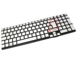 Tastatura Sony Argintie Vaio VPCSE2F1E layout UK fara rama enter mare, Vaio VPCSE2V9E layout UK fara rama