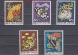 A12 S4 5 - Timbre foarte vechi - Ungaria - fluturi, Fauna, Stampilat