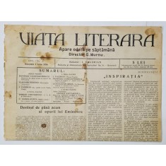 VIATA LITERARA , DIRECTOR G. MURNU , ANUL I , NR. 20 , 3 IULIE , 1926