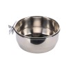 Hranitoare Inox Flamingo Colivie, Suport Fixare, 880ml, 15cm