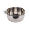 HRANITOARE FLAMINGO PENTRU COLIVIE DIN INOX CU SUPORT L 15CM 880L