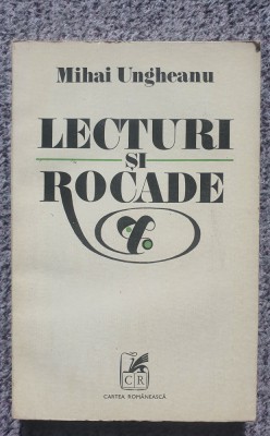 Lecturi si Rocade, Mihai Ungheanu, 1978, 372 pag, autograf autor (?) foto