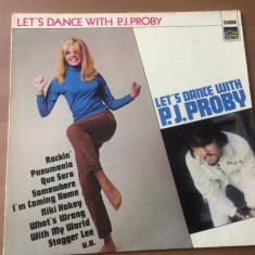 p.j. proby let's dance with P J disc vinyl lp muzica pop rock rhythm & blues VG+