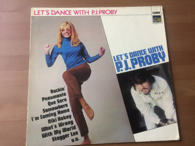 p.j. proby let&amp;#039;s dance with P J disc vinyl lp muzica pop rock rhythm &amp;amp; blues VG+ foto