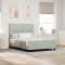 vidaXL Cadru de pat cu headboard Gri deschis 140 x 200 cm Catifea 3345011