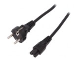 Cablu Alimentare IEC C5 1,2m Negru 10A 250V, Digitus