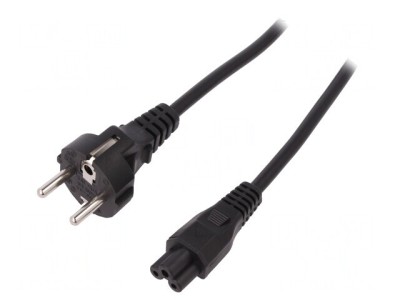 Cablu Alimentare IEC C5 1,2m Negru 10A 250V foto