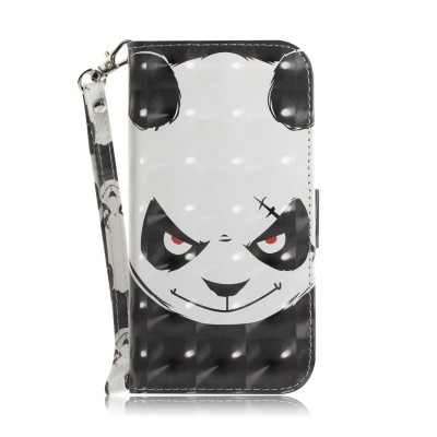 Husa Piele OEM Angry Bear pentru Samsung Galaxy A40 A405, Multicolor foto